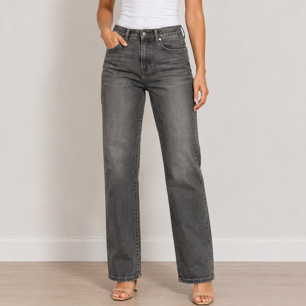 Universal Thread Womens 8 High Rise Skinny Jeans Gray Stretch Denim 28x28